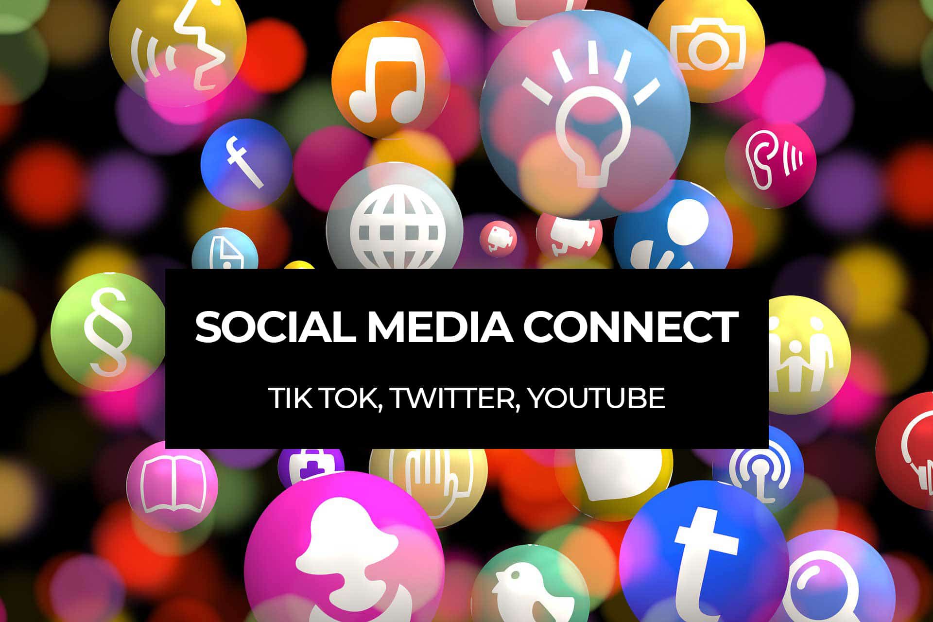 Đừng quên kết nối TikTok đến các kênh mạng xã hội khác của bạn