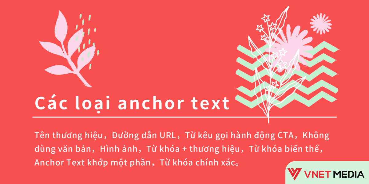 Các loại anchor text